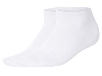 esmara 2 Paar sneakersokken (Wit, 35-38)