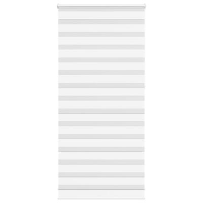 VidaXL Zebra rolgordijn 105x230 cm stofbreedte 100,9cm polyester wit