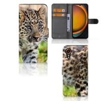 Samsung Galaxy Xcover 7 | Telefoonhoesje | Met pasjeshouder | Baby Luipaard