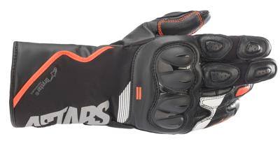 ALPINESTARS SP-365 Drystar Gloves, Tussenseizoen motorhandschoenen, Zwart-Rood Fluo-Wit