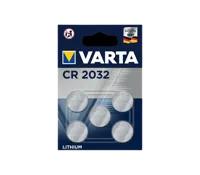 Varta CR2032 Lithium 5-pack Batterijen Varta CR2032 Lithium 5-pack Batterijen