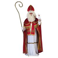 Sinterklaas kostuum - inclusief witte handschoenen kort - thumbnail