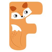 Small Foot - houten dieren kinderletter - f