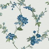 Dutch Wallcoverings Fabric Touch/Bs1 Flower Light Blue - Blauw