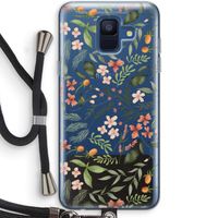 Sweet little flowers: Samsung Galaxy A6 (2018) Transparant Hoesje met koord