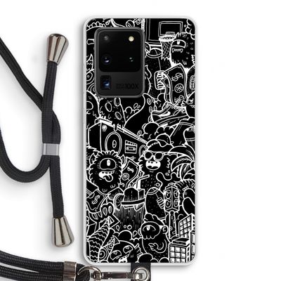 Vexx Black City : Samsung Galaxy S20 Ultra Transparant Hoesje met koord