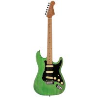 Fazley Outlaw Series Sheriff Plus SSS Green elektrische gitaar met gigbag