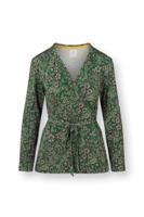 Pip Studio Teagan Vest Lange Mouw Daisy Dreams Groen XXL