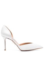 Aquazzura escarpins Uptown 85 mm à bout pointu - Blanc