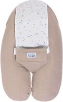 3-in-1 zwangerschapskussen - TINEO - MULTIRELAX - Badstof - Hazelnoot / Polka Dot
