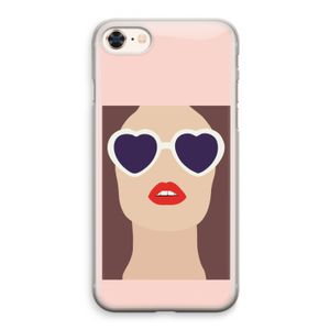 Red lips: iPhone 8 Transparant Hoesje