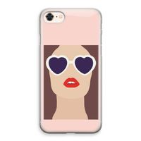 Red lips: iPhone 8 Transparant Hoesje