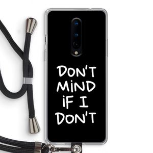 Don't Mind: OnePlus 8 Transparant Hoesje met koord
