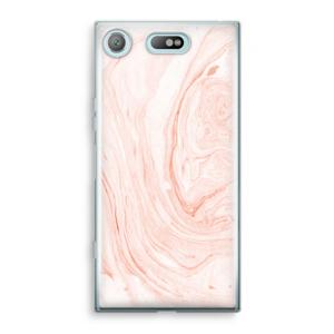 Peach bath: Sony Xperia XZ1 Compact Transparant Hoesje