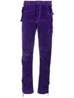 Dolce & Gabbana Pre-Owned pantalon à détails de brides (années 2000) - Violet