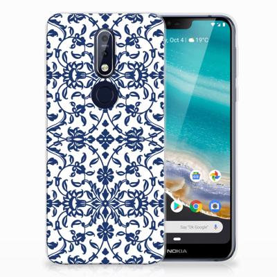Nokia 7.1 | TPU Case | Flower Blue