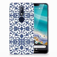 Nokia 7.1 | TPU Case | Flower Blue