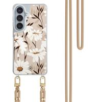 Samsung Galaxy S26 hoesje met beige koord - In bloom