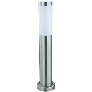 LED Tuinverlichting - Staande Buitenlamp - Laurea 4 - E27 Fitting - Rond - RVS - Philips - CorePro Lustre 827 P45 FR - 4W - Warm Wit 2700K