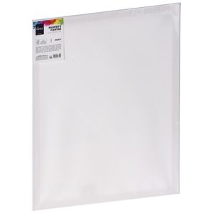 Canvas schilderij doek/paneel - schilderdoeken - wit - 50 x 60 cm   -