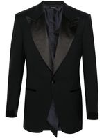 TOM FORD blazer à détails de coutures - Bleu - thumbnail