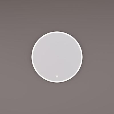 HIPP Design spiegel Rond Mat Zwart - Directe LED Baan - 120 x 3 cm - Touch Dimmer - Spiegelverwarming - Kleurenwissel