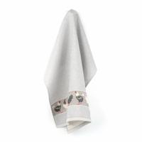 Bunzlau Castle Bunzlau Castle theedoek Chickens Grey 65x65