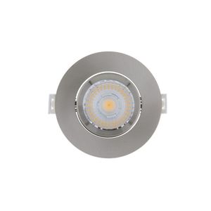 Inbouw LED-spot 5 Stuks Sanimex Njoy IP44 Dimbaar 6W 430 Lumen Geborsteld Aluminium Sanimex