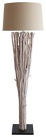 Artistiq Vloerlamp 'Rhoderick' Drijfhout, kleur Wit Artistiq Vloerlamp 'Rhoderick' Drijfhout, kleur Wit