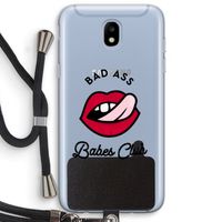 Badass Babes Club: Samsung Galaxy J5 (2017) Transparant Hoesje met koord