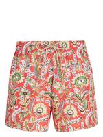 ETRO short de bain à fleurs - Rouge - thumbnail