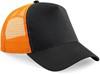 Beechfield CB640 Snapback Trucker - Black/Orange - One Size