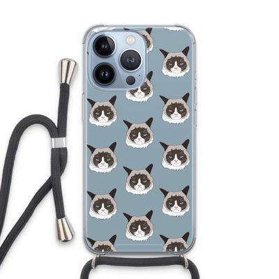 It's a Purrr Case: iPhone 13 Pro Transparant Hoesje met koord