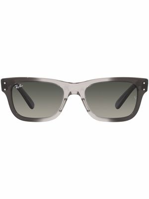 Ray-Ban lunettes de soleil Burbank à monture carrée - Gris