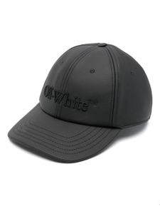 Off-White casquette en coton à logo brodé - Noir