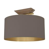 Stars of Light Desing plafondlamp Santandria goud met bruine kap 390335