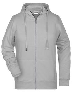 James & Nicholson JN8025 Ladies´ Zip-Hoody - /Ash-(Heather) - M