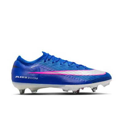 Nike Zoom Mercurial Vapor 16 Elite IJzeren-Nop Voetbalschoenen (SG) Pro Player Blauw Wit Felroze