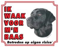 Labrador Retriever Waakbord - Zwart