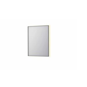 Spiegel INK SP32 60x4x80 cm Incl. Indirect LED-Verlichting Rondom en Spiegelverwarming Geborsteld RVS