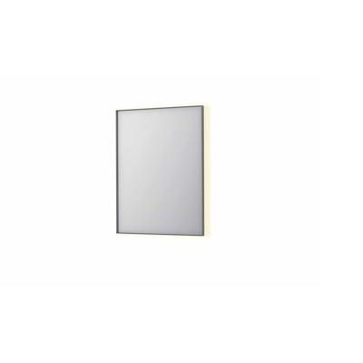 Spiegel INK SP32 60x4x80 cm Incl. Indirect LED-Verlichting Rondom en Spiegelverwarming Geborsteld RVS
