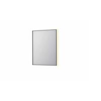 Spiegel INK SP32 60x4x80 cm Incl. Indirect LED-Verlichting Rondom en Spiegelverwarming Geborsteld RVS