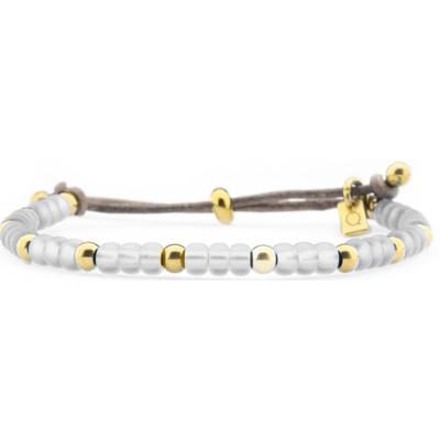 Qoss Kralen Armband Claudia Ivoor | Goud