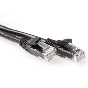 ACT IB2907 U/UTP CAT6A Patchkabel | Snagless | RJ45 Connectoren | Zwart | 7 meter