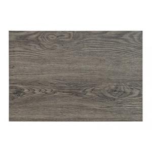 Tafel placemats met hout look print - 10x stuks - donkergrijs - 45 x 30 cm - pvc