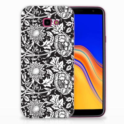 Samsung Galaxy J4 Plus (2018) | TPU Case | Black Flowers Samsung Galaxy J4 Plus (2018) | TPU Case | Black Flowers
