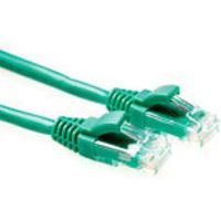 ACT Groene 0,5 meter U/UTP CAT6 patchkabel component level met RJ45 connectoren - thumbnail