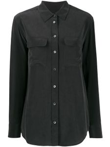 Equipment chemise Signature en soie - Noir