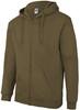 Starworld SW250 Zip Through Hooded Sweat Jacket - Khaki - XL