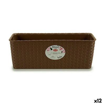 Plantenbak Stefanplast 73707 73707 Beige Plastic 39 x 13,5 x 15,5 cm 38,5 x 13,5 x 15,5 cm (12 Stuks)
